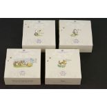 A collection of four Royal Mint United Kingdom 2020 / 2021 Winnie the Pooh 50p silver proof coins to