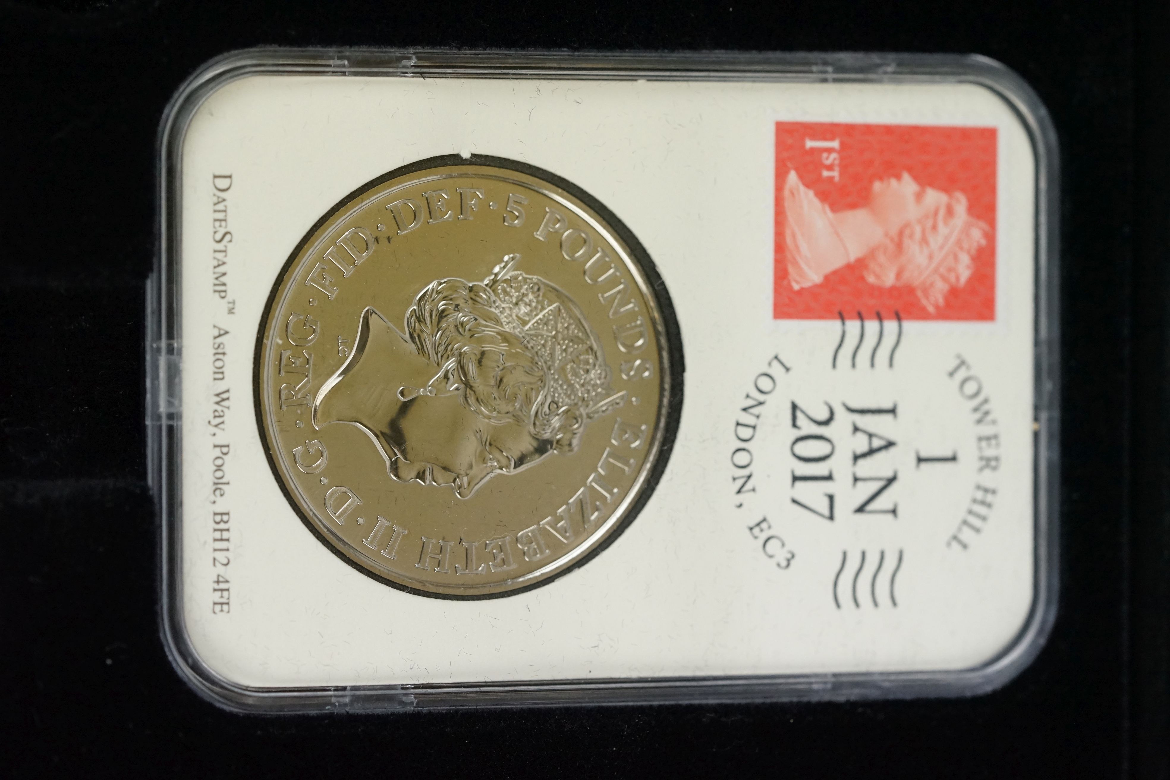 A 2017 date stamp United Kingdom coin specimen year set in presentation box complete with COA. - Image 3 of 8