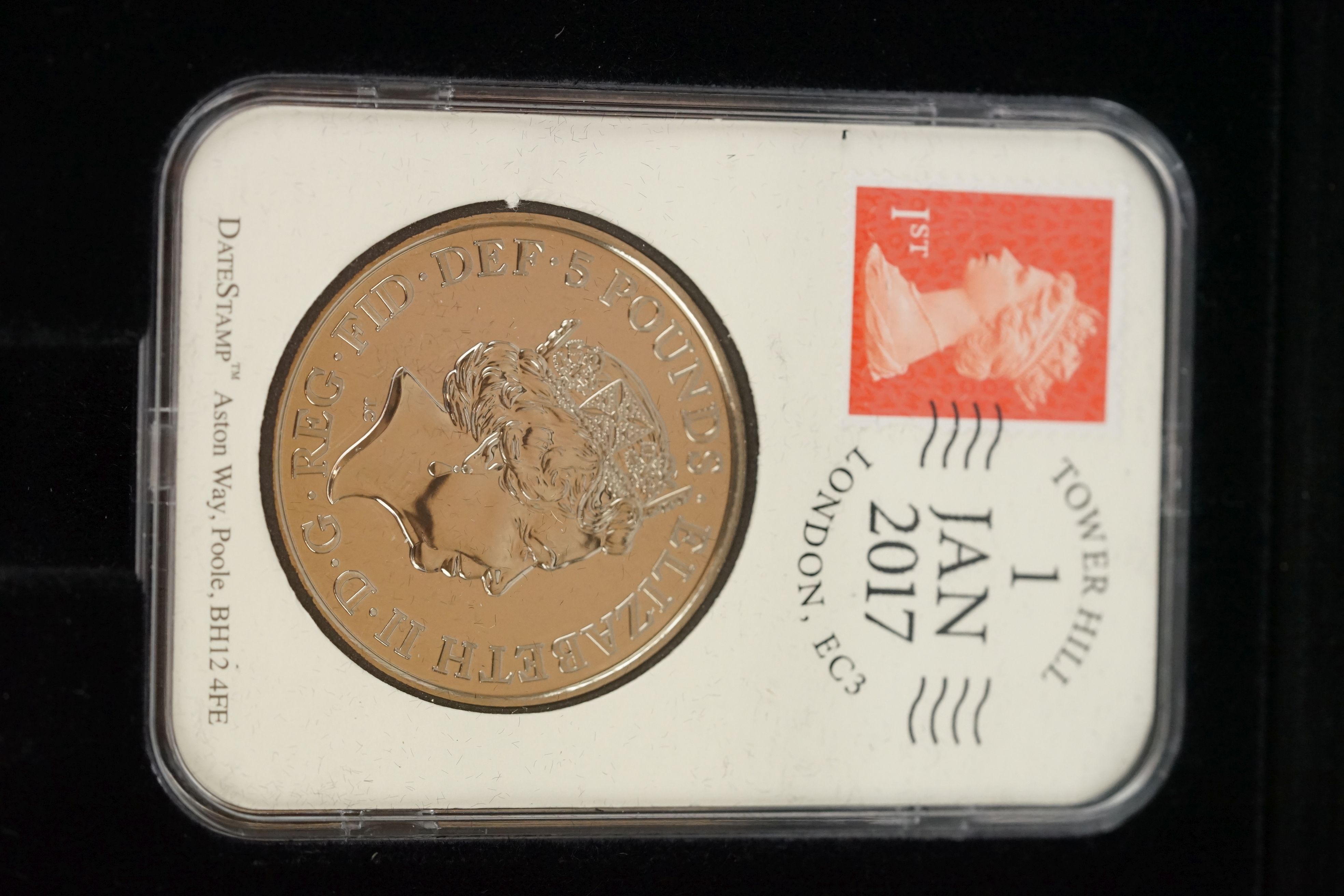 A 2017 date stamp United Kingdom coin specimen year set in presentation box complete with COA. - Image 4 of 8