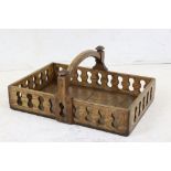 Early vintage ash and oak trug