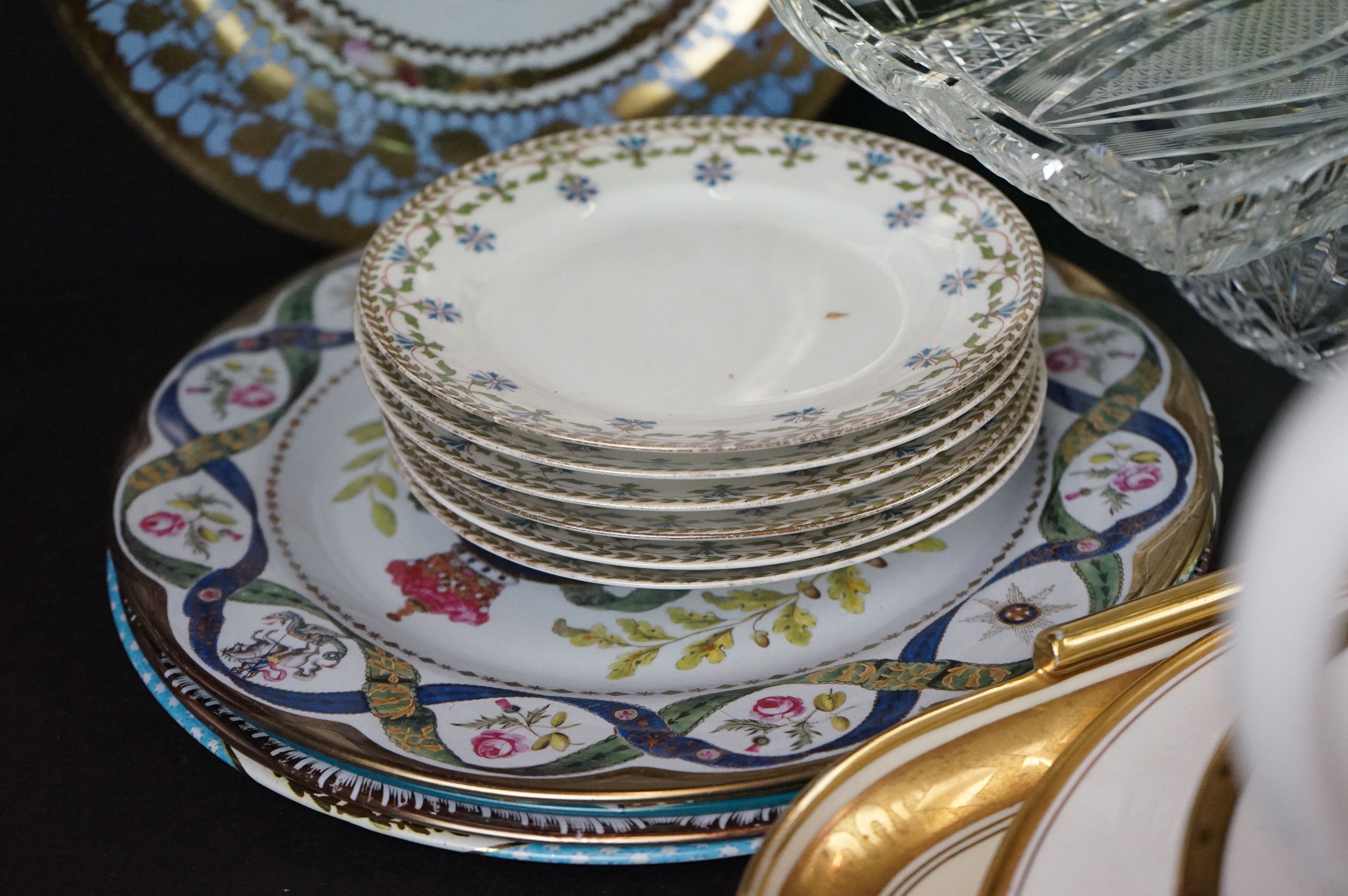 Mixed ceramics and glass to include Royal Worcester (Viceroy cake plate, Evesham oval serving dish - Bild 2 aus 13