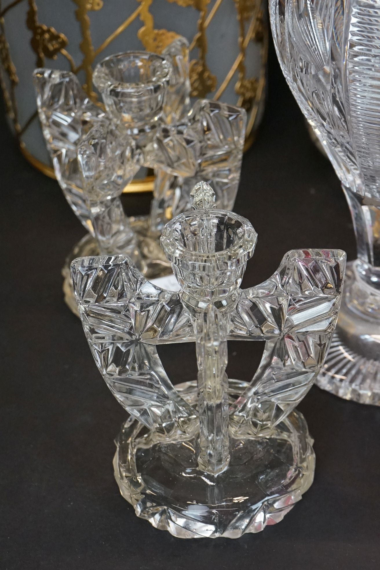 Collection of Glassware, mainly 20th century including Cut Glass Vase 27cm high, Cranberry Glass, - Image 2 of 7