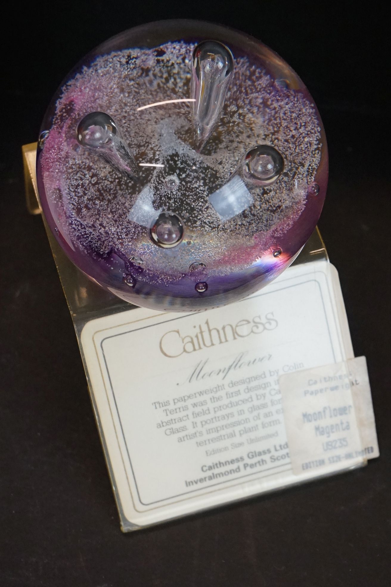 Seven Caithness glass paperweights to include Mooncrystal, Pastel, 40th Anniversary of Queen - Image 3 of 5