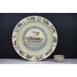 Royal Doulton series ware Bayeux Tapestry 1066 Charger / Plate, 33cm diameter together with a