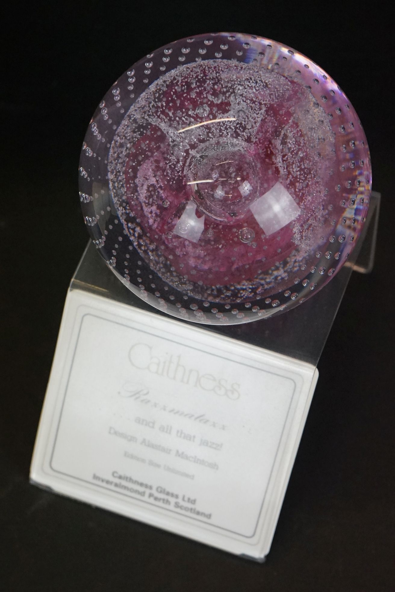 Seven Caithness glass paperweights to include Mooncrystal, Pastel, 40th Anniversary of Queen - Image 2 of 5