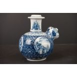 Chinese Porcelain Hand painted Blue and White Kendi, 20cm high