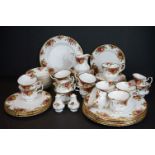 Royal Albert ' Old Country Roses ' tea and dinner ware to include 12 coffee cups, 11 saucers, 1