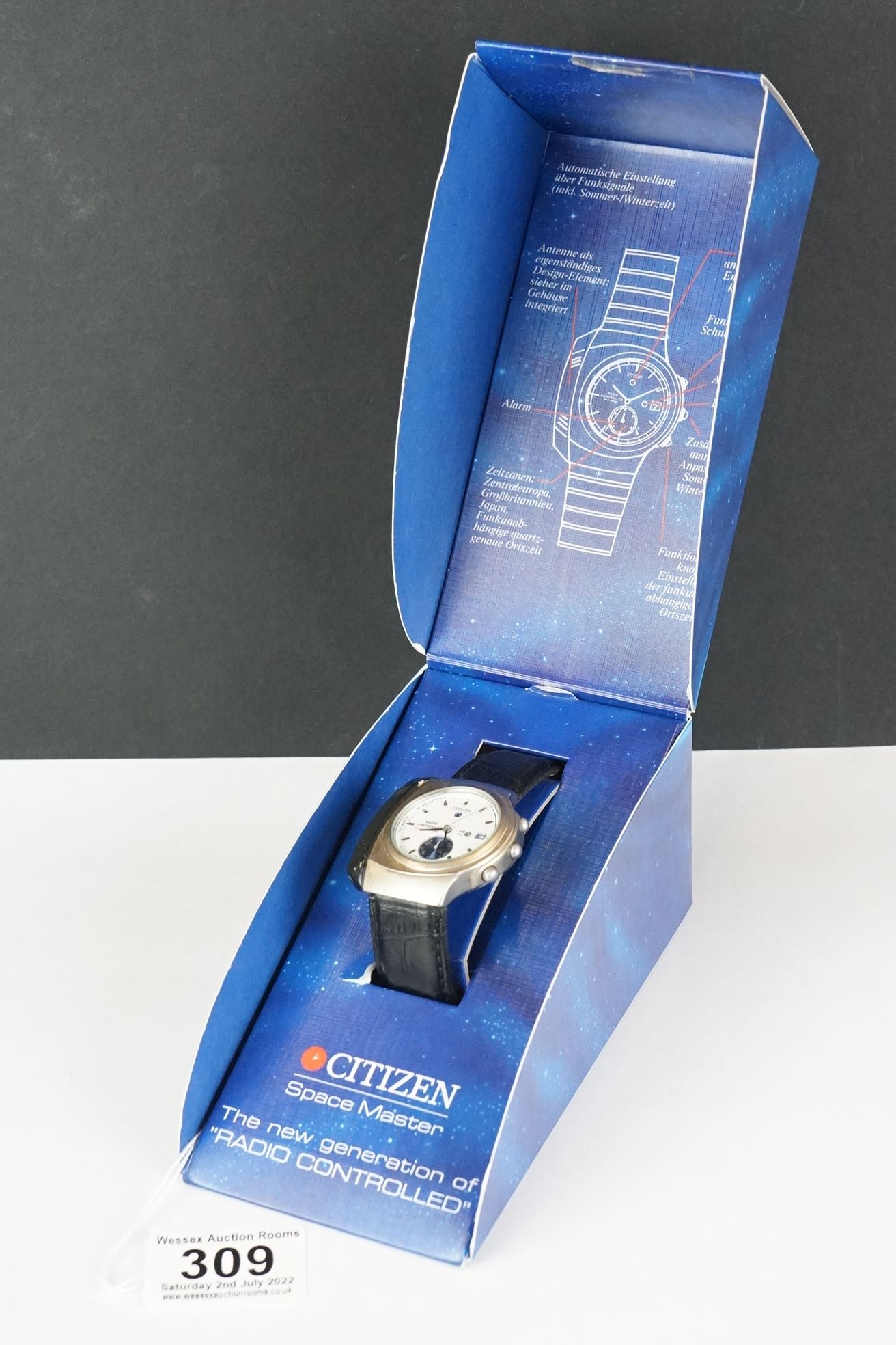 Vintage Citizen Spacemaster gentleman's watch in original case with instructions