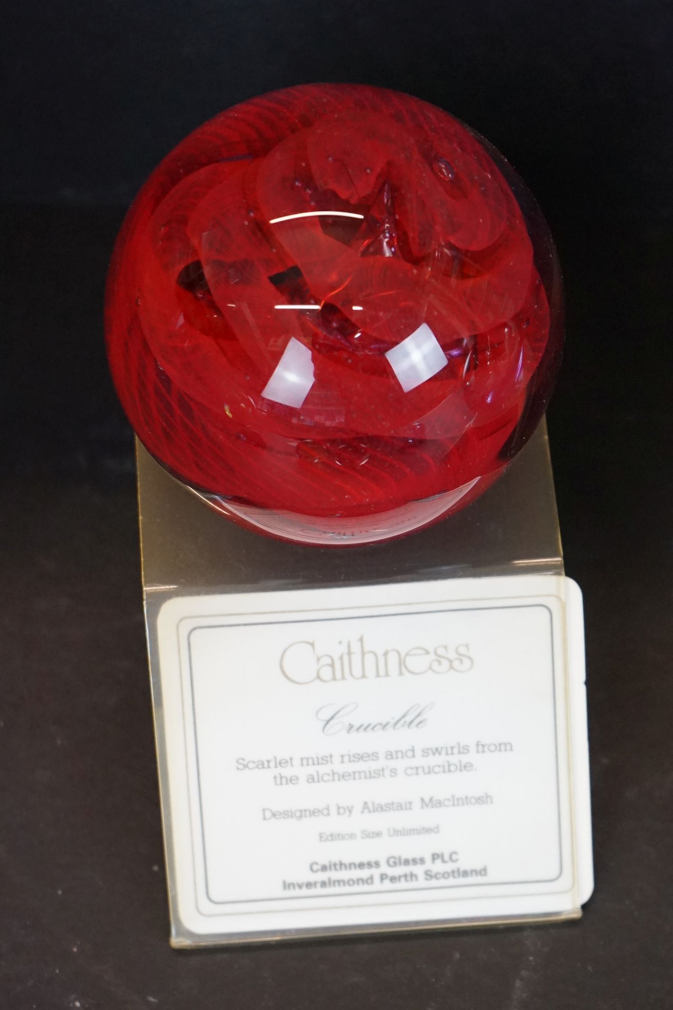 Seven Caithness glass paperweights to include Mooncrystal, Pastel, 40th Anniversary of Queen - Image 4 of 5