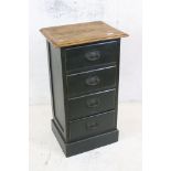 Vintage part painted pine 4 drawer chest