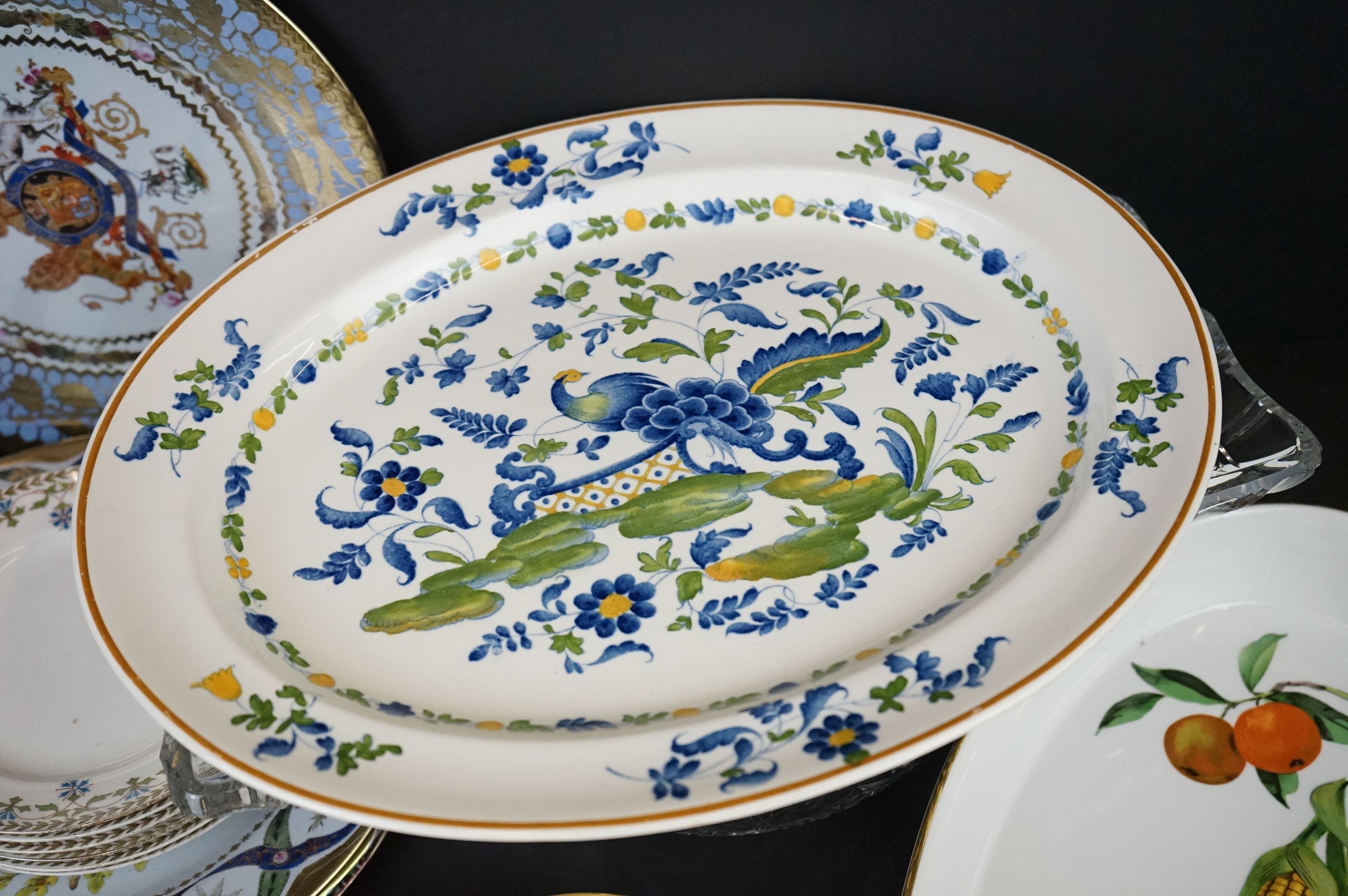 Mixed ceramics and glass to include Royal Worcester (Viceroy cake plate, Evesham oval serving dish - Bild 5 aus 13