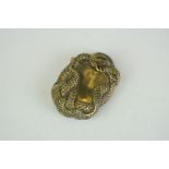 Unusual brass snake vesta case