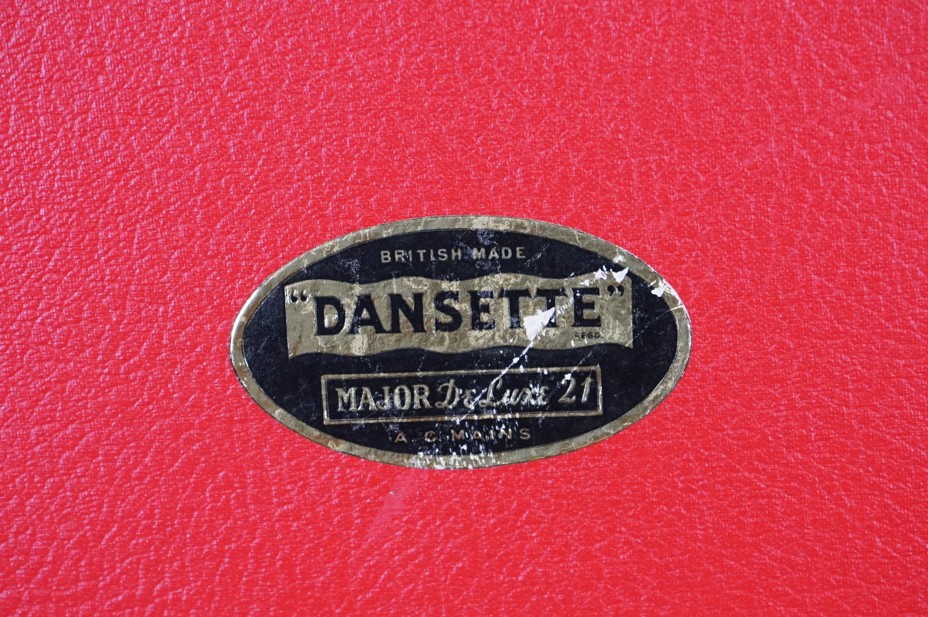 1950's / 1960's Red Dansette Monarch Portable Record player. - Image 4 of 6