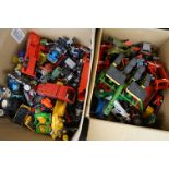 Quantity of mostly diecast play worn model vehicles to include Majorette, Budgie Toys, Matchbox (