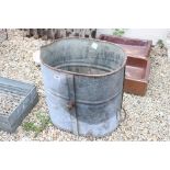 Vintage galvanised water tank