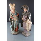 Pair of Large Belgium Bruges Figures, one purporting to be John D' Gaunt, Duke of Lancaster and