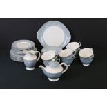 Royal Doulton ' Reflection ' pattern tea ware to include teapot, milk jug, 8 teacups, 7 saucers,