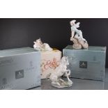 Three Boxed Lladro Privilege porcelain figures to include a 7697 Magical Unicorn, 7690 ' Prince of