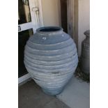 Large fibre glass plant pot / tub, 93cm tall
