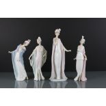 Four Boxed Lladro porcelain figures to include 6403 ' Breathless ', 5788 ' Talk of the Town ',