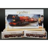 Ex shop stock - Boxed Hornby OO gauge R1234 Harry Potter Hogwarts Express train set, complete &