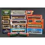 18 Boxed OO gauge items of rolling stock to include 6 x Hornby, 2 x Hornby Dublo, 3 x Dapol, 3 x