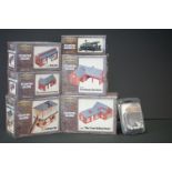 Ex shop stock - Five boxed Bassett Lowke OO gauge Steampunk Buildings to include BL8005 The Dinosaur