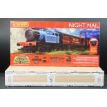 Ex shop stock - Boxed Hornby OO gauge R1237 Night Mail train set, complete & unused with outer trade