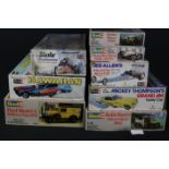 Eight boxed Revell plastic model kits to include 7493 1:16 Ford Model A Delivery Van 1931, 7492 1:16