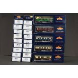 25 Boxed Bachmann OO gauge items of Blue Riband rolling stock to include 39103 BR Mk Restaurant