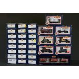 32 Boxed Bachmann OO gauge items of rolling stock to include wagons & vans featuring Blue Riband