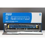 Ex shop stock - Boxed Dapol O gauge DCC Ready 7D-009-004 Class 121 W55023 Diesel Railcar BR Blue