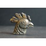 Brass cockerel vesta case (opens by pressing beak)