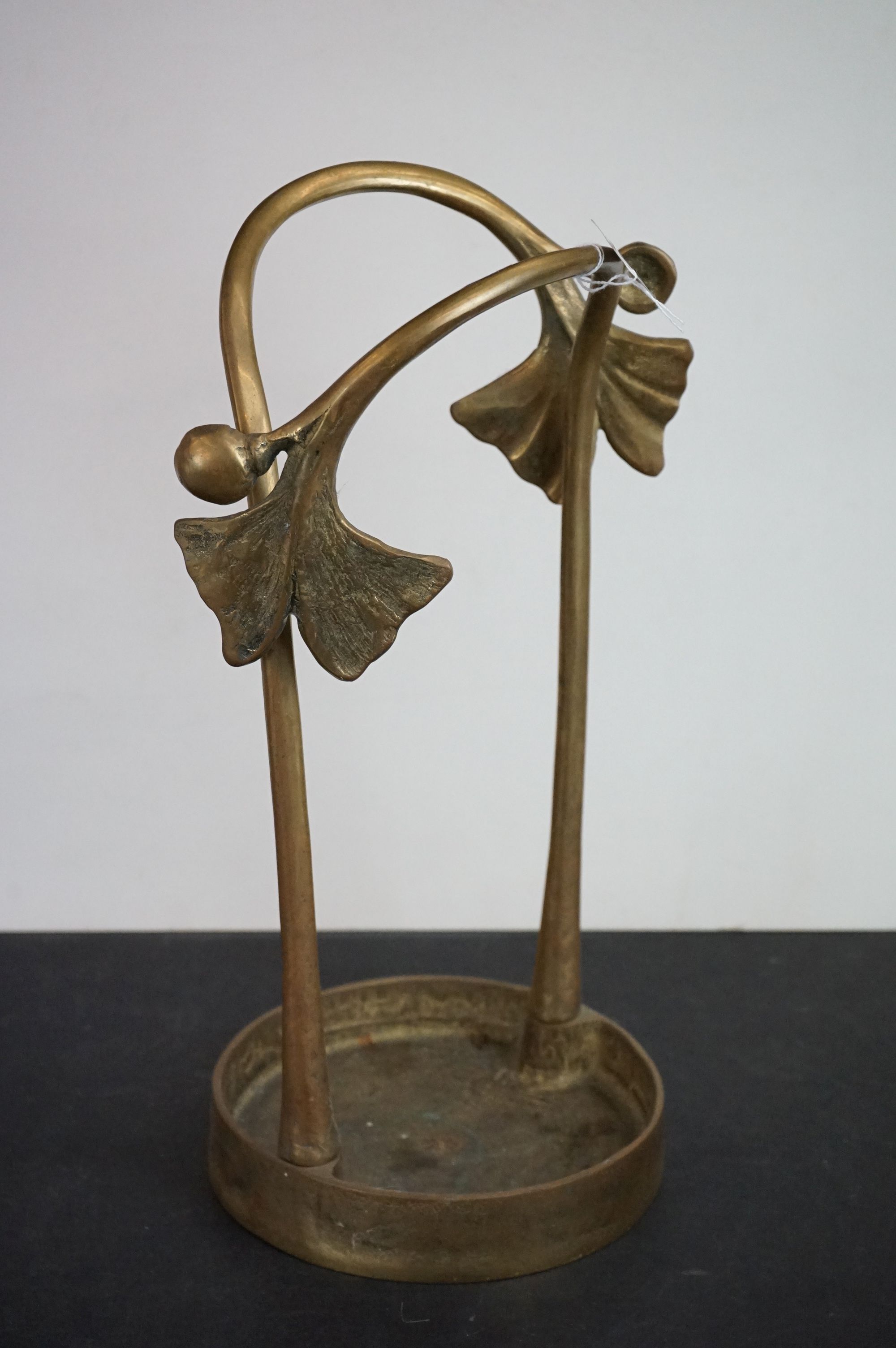 Art Nouveau style Brass Stick Stand, 48cm high