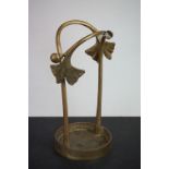 Art Nouveau style Brass Stick Stand, 48cm high