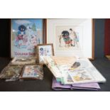 A large collection of assorted Robertsons advertising material to include framed prints, card cut