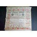 A 1902 King Edward VII coronation tissue / napkin.