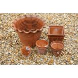 Small quantity of terracotta plant pots