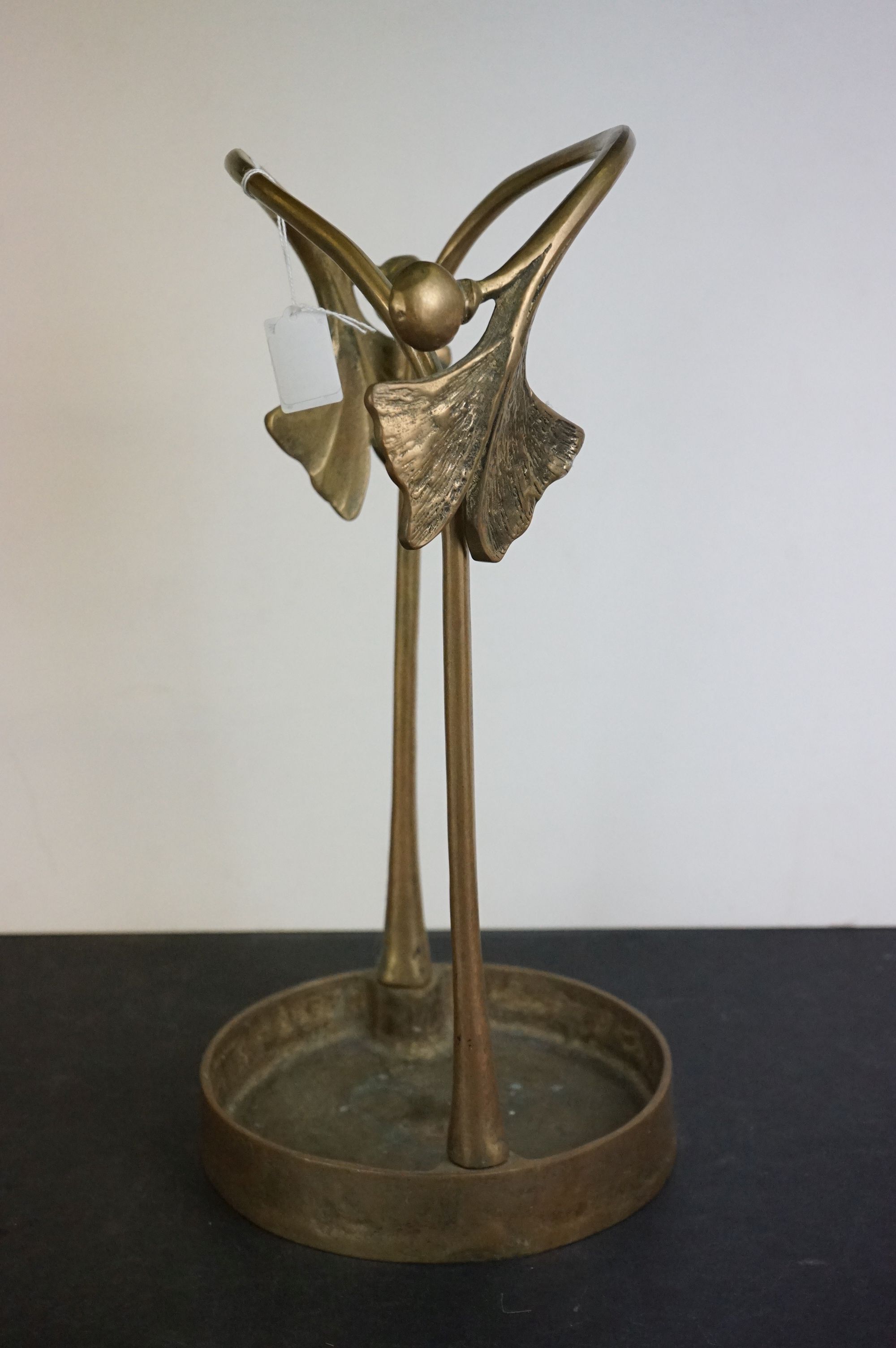Art Nouveau style Brass Stick Stand, 48cm high - Image 4 of 5