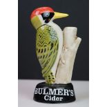 Carlton ware / Carltonware Advertising Bulmer's Cider Woodpecker, 20cm high