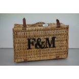 Fortnum & Mason Wicker Hamper Basket, 43cm long