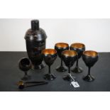 Chinese chinoiserie cocktail set