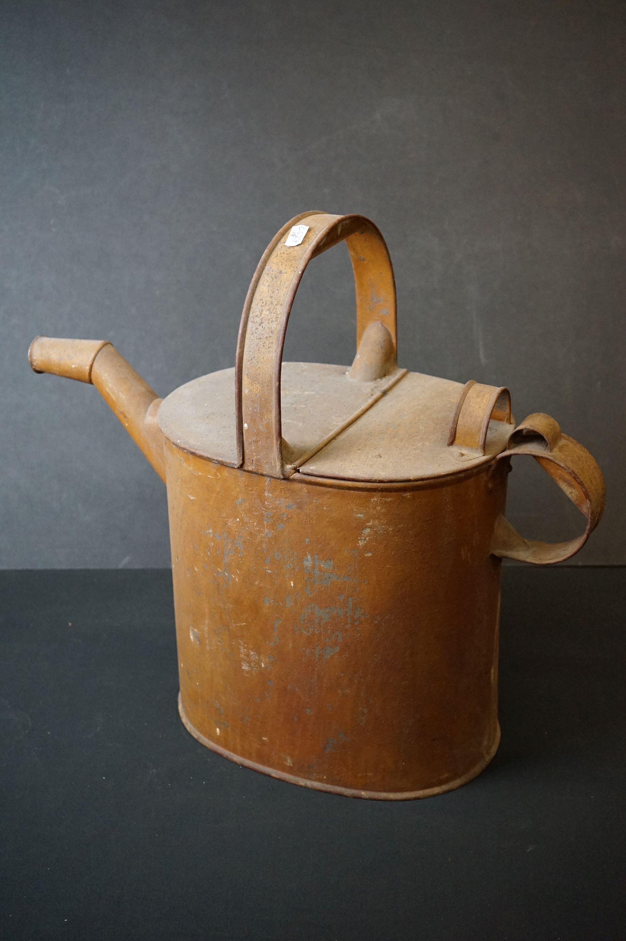 Antique metal aesthetic watering can - Image 3 of 3