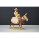 Beswick Susie Jamaica model no. 1347 - figure of a lady riding a donkey