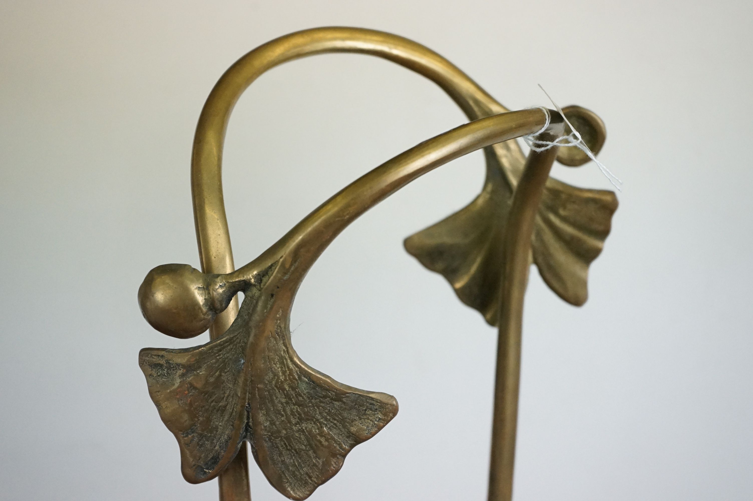 Art Nouveau style Brass Stick Stand, 48cm high - Image 3 of 5