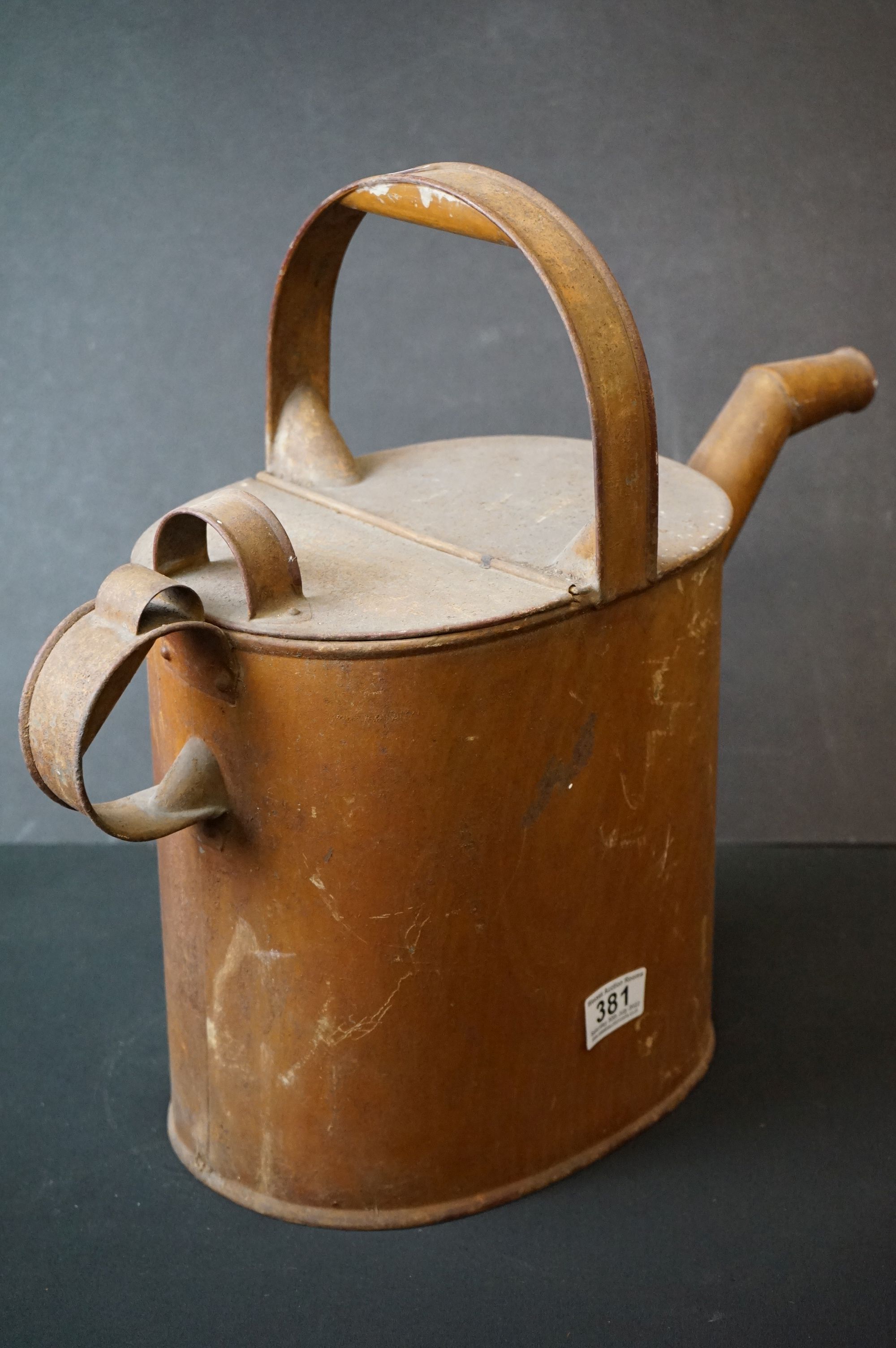 Antique metal aesthetic watering can - Image 2 of 3