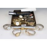 Collection of various watches, to include rare Nivada Alerta alarm watch, Sekonda etc