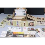 A collection of mainly British First Day Covers and PHQ cards together with a small quantity of