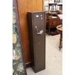 Metal Four Gun Cabinet, with two sets of keys, 27cm wide x 130cm high