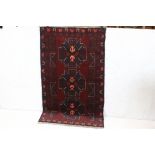 New Wool Baluchi Rug, 141cm x 86cm